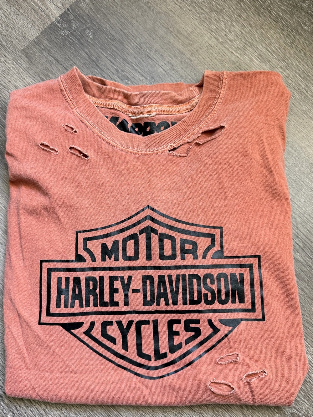Maddox Closet Harley Davidson distressed t-shirt
